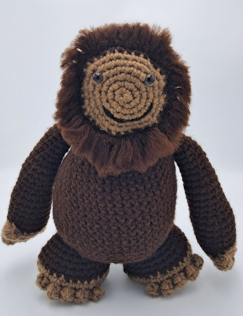 Large Crochet Bigfoot